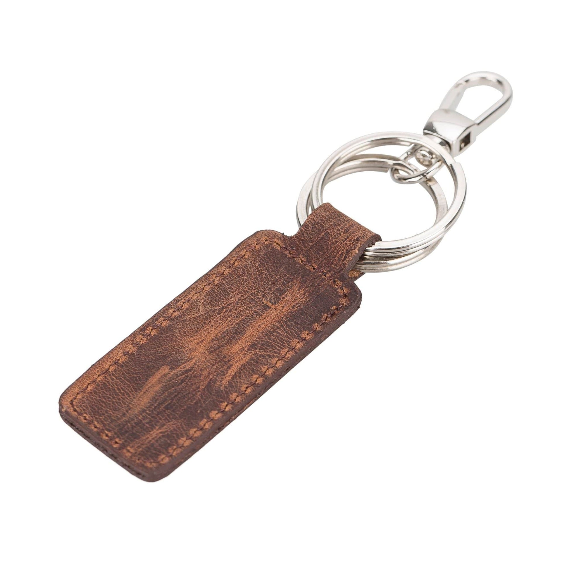 Chocolate Crius Thermopolis Handmade Genuine Leather Keychains