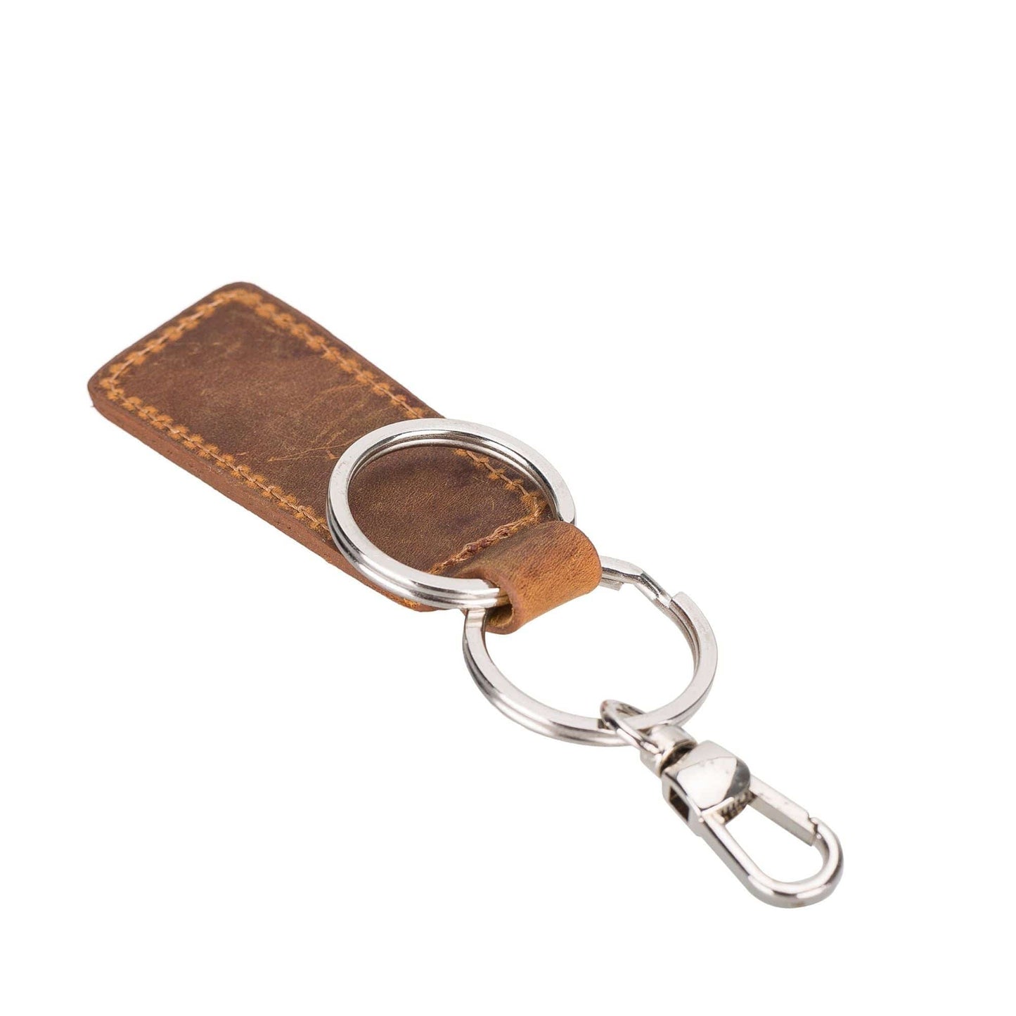 Chocolate Crius Thermopolis Handmade Genuine Leather Keychains