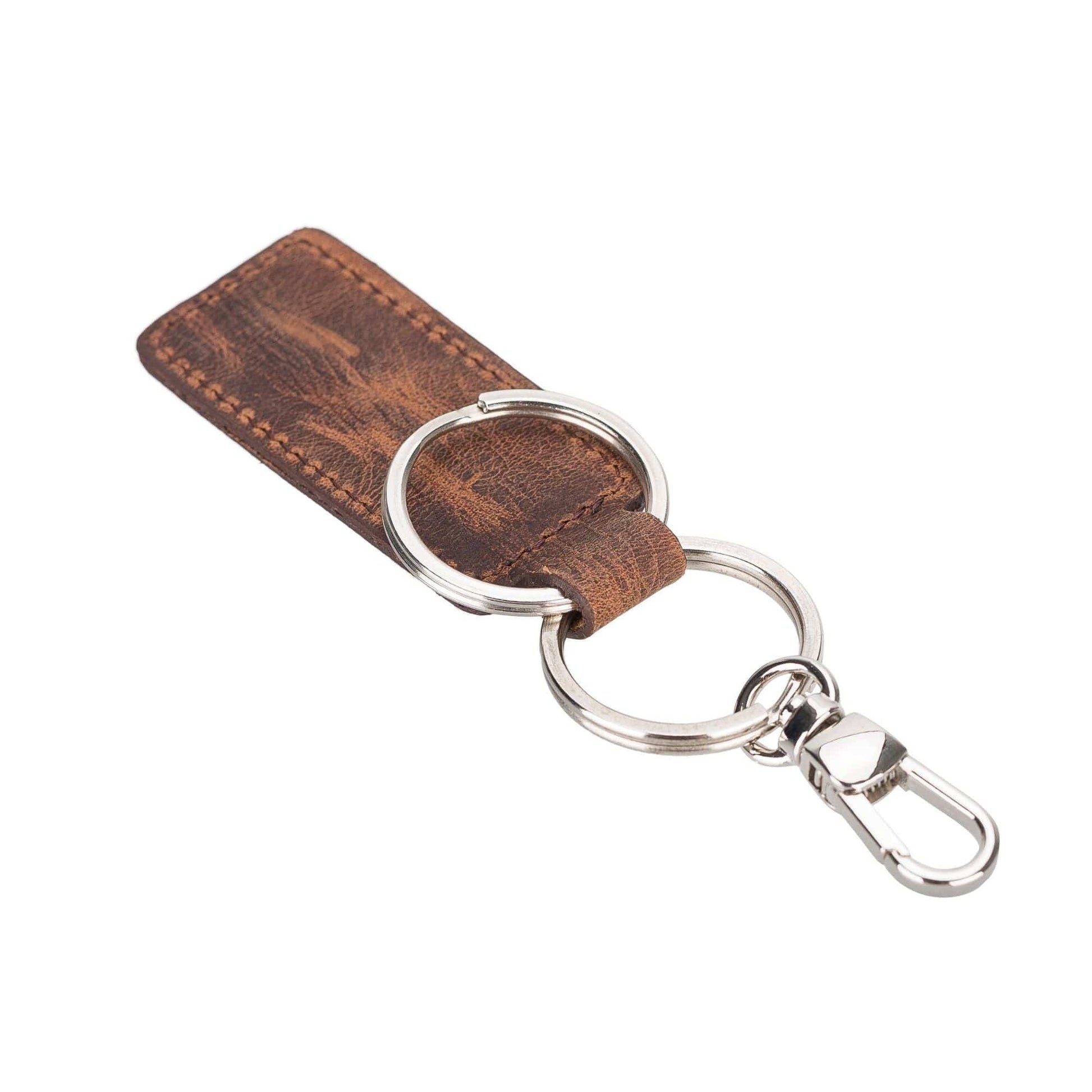 Chocolate Crius Thermopolis Handmade Genuine Leather Keychains