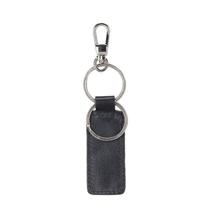 Chocolate Crius Thermopolis Handmade Genuine Leather Keychains Black