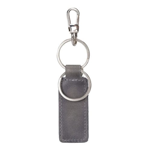 Chocolate Crius Thermopolis Handmade Genuine Leather Keychains Gray