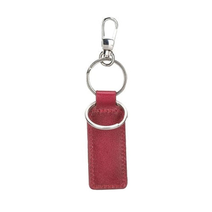 Chocolate Crius Thermopolis Handmade Genuine Leather Keychains Red