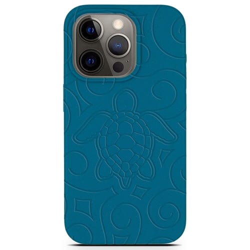 MMORE Cases Biodegradable - Ocean Turtle -  Phone case - Ocean Blue and Black Deep Sea Blue / iPhone 16