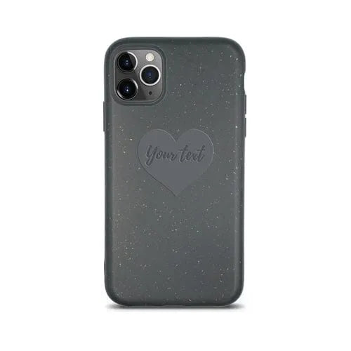 MMORE Cases Biodegradable Personalized Phone Case - Black Heart / iPhone 11