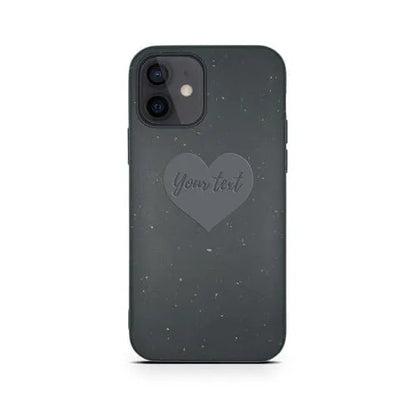 MMORE Cases Biodegradable Personalized Phone Case - Black Heart / iPhone 12