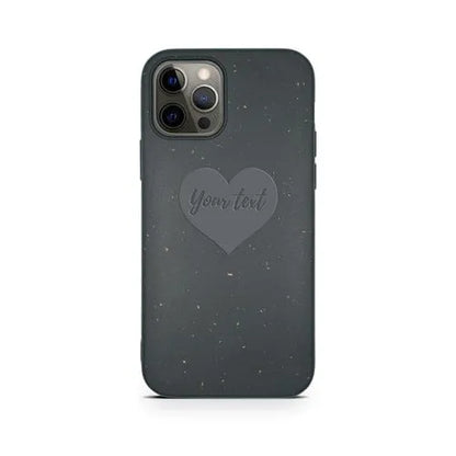 MMORE Cases Biodegradable Personalized Phone Case - Black Heart / iPhone 12 Pro