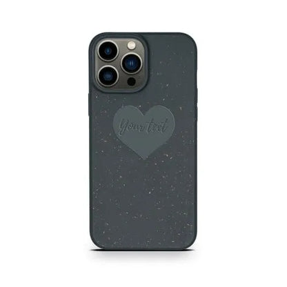 MMORE Cases Biodegradable Personalized Phone Case - Black Heart / iPhone 13 Pro