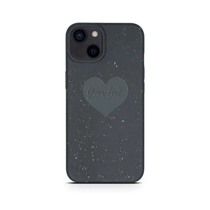 MMORE Cases Biodegradable Personalized Phone Case - Black Heart / iPhone 15