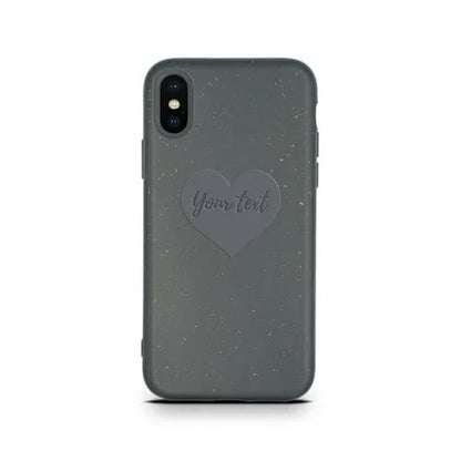 MMORE Cases Biodegradable Personalized Phone Case - Black Heart / iPhone X/XS