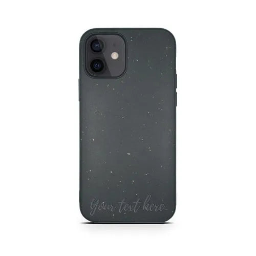 MMORE Cases Biodegradable Personalized Phone Case - Black Horizontal / iPhone 12