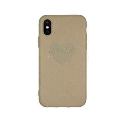 MMORE Cases Biodegradable Personalized Phone Case - Olive Green Heart / iPhone X/XS