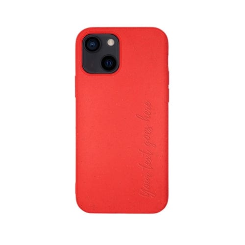 MMORE Cases Biodegradable Personalized Phone Case - Red Horizontal / iPhone 15