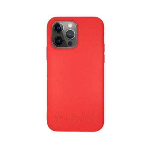 MMORE Cases Biodegradable Personalized Phone Case - Red Horizontal / iPhone 15 Pro