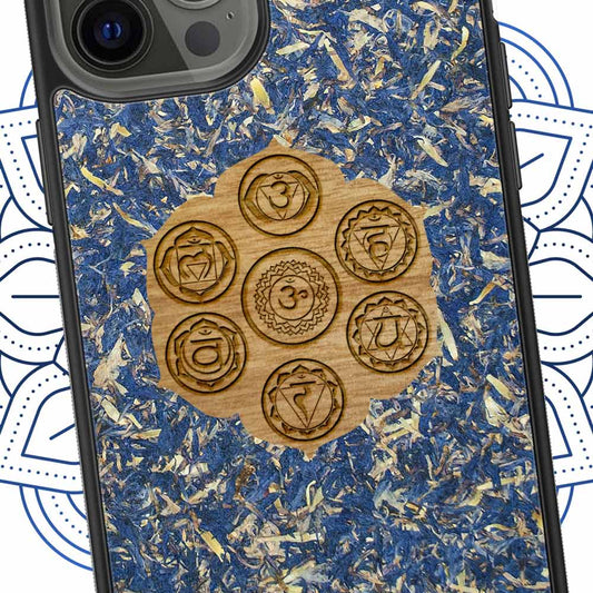 MMORE Cases The Seven Chakra Symbols - Blue Cornflower