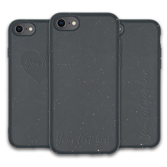 MMORE Personalized Biodegradable Phone Case - Black | EarthGrip Cases