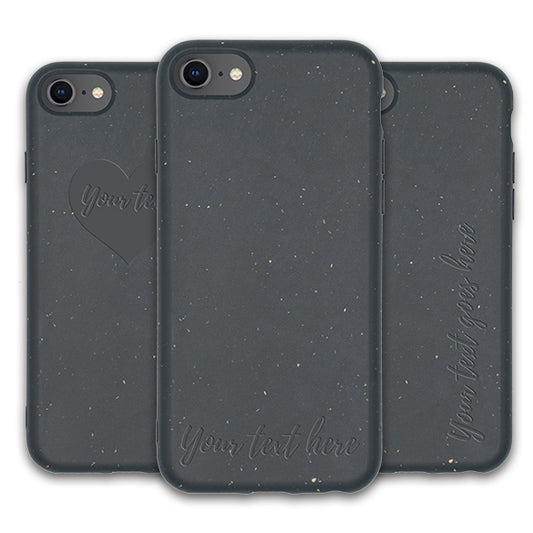 MMORE Personalized Biodegradable Phone Case - Black | EarthGrip Cases