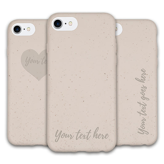 MMORE Personalized Biodegradable Phone Case - Natural White | EarthGrip Cases