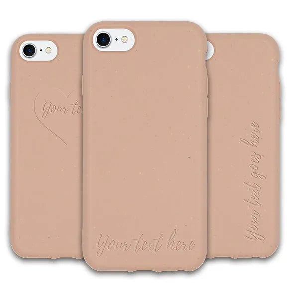 MMORE Personalized Biodegradable Phone Case - Pastel Pink | EarthGrip Cases