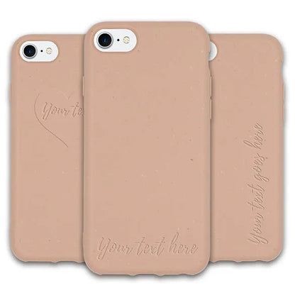 MMORE Personalized Biodegradable Phone Case - Pastel Pink | EarthGrip Cases