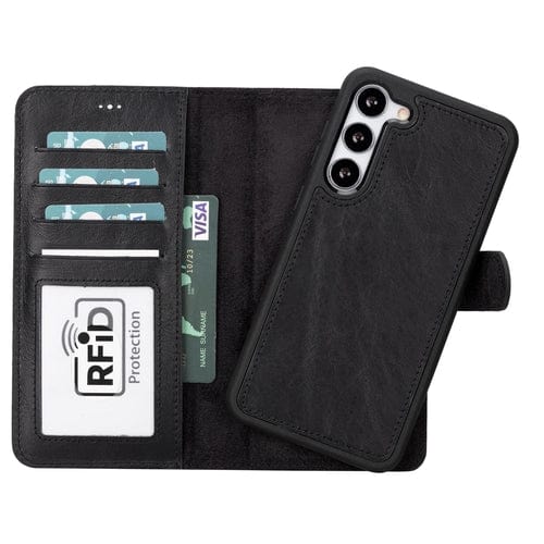 Toronata Buffalo Samsung Galaxy S20 Series Detachable Leather Wallet Case Samsung Galaxy S20 / Black