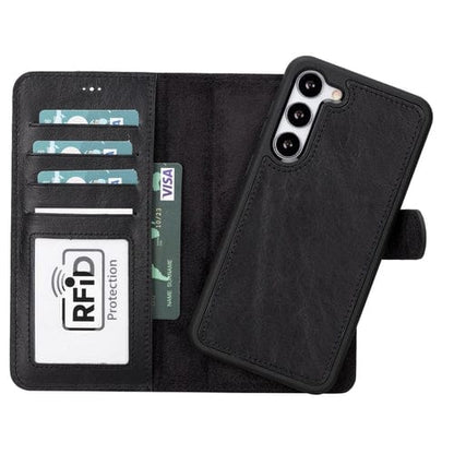 Toronata Buffalo Samsung Galaxy S21 FE Detachable Leather Wallet Case Samsung Galaxy S21 FE / Black