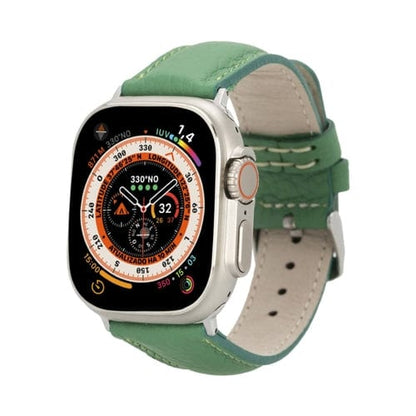 Toronata Jackson Leather Bands for Apple Watch 9, Ultra 2 & SE Green / 45mm