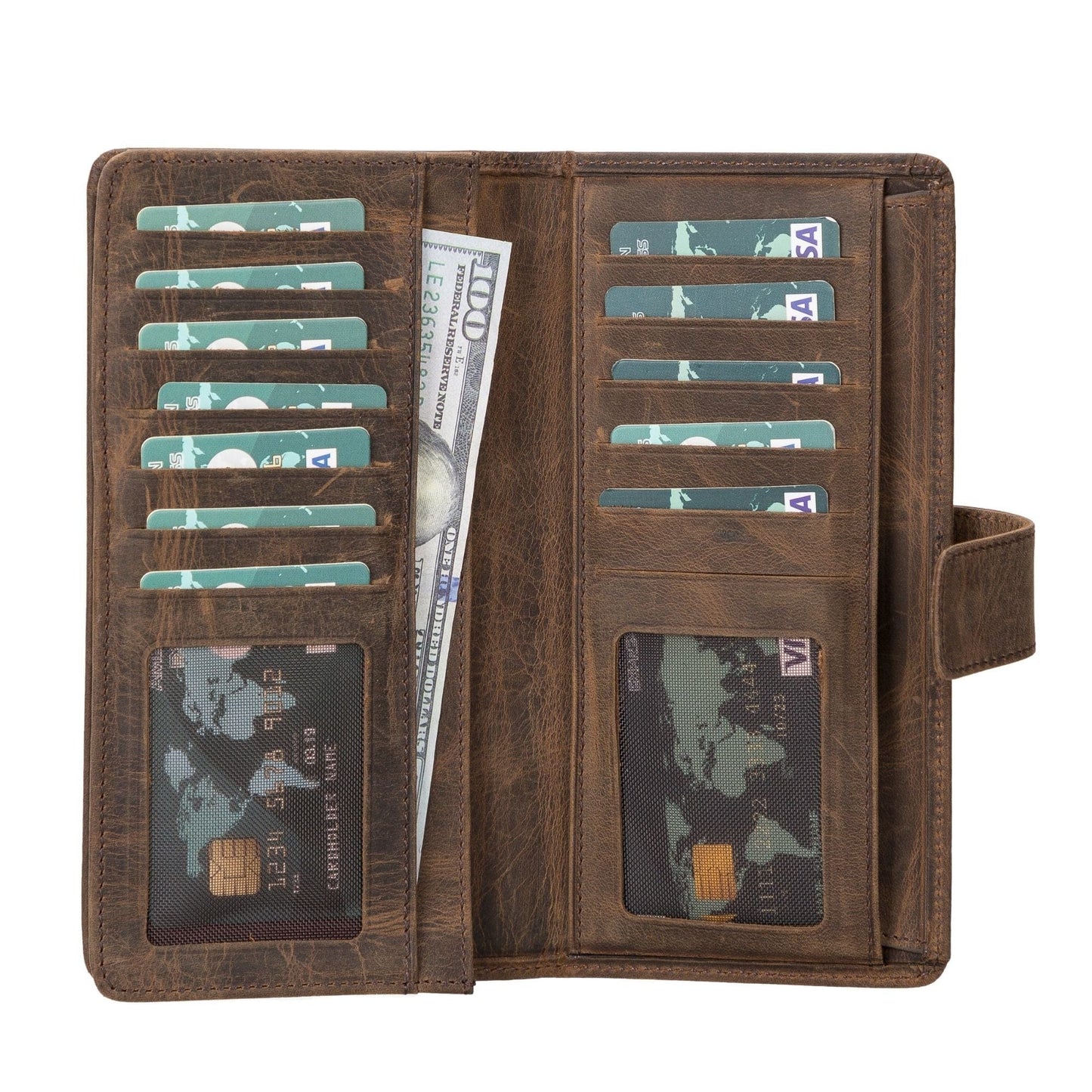 Toronata Lander Leather Phone Wallet and Multiple Card Holder for Women