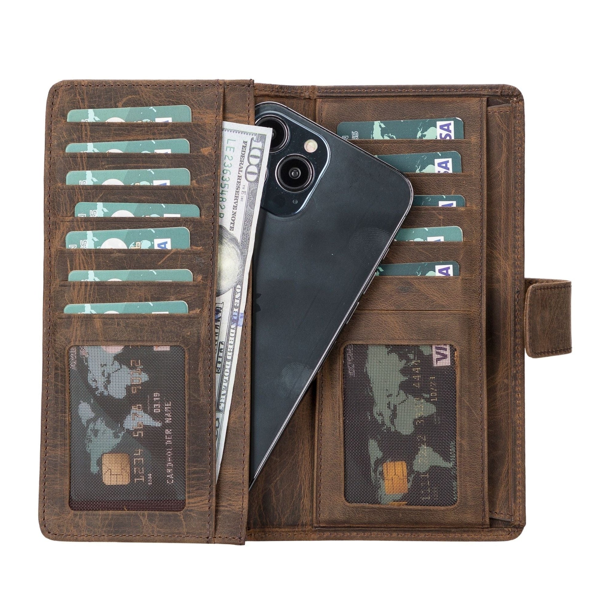 Toronata Lander Leather Phone Wallet and Multiple Card Holder for Women