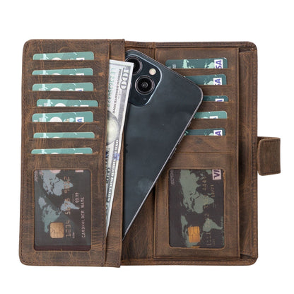 Toronata Lander Leather Phone Wallet and Multiple Card Holder for Women