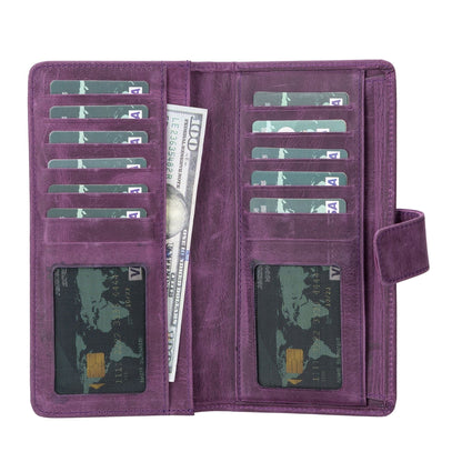 Toronata Lander Leather Phone Wallet and Multiple Card Holder for Women