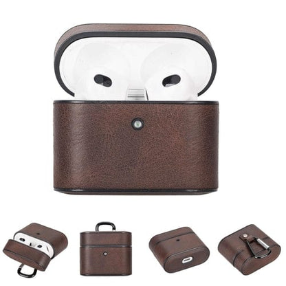 Toronata Laramie Leather Case for Apple AirPods 3 AirPods 3 / Dark Brown