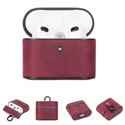 Toronata Laramie Leather Case for Apple AirPods 3 AirPods 3 / Purple