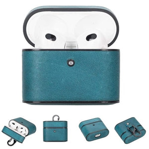 Toronata Laramie Leather Case for Apple AirPods 3 AirPods 3 / Turquoise