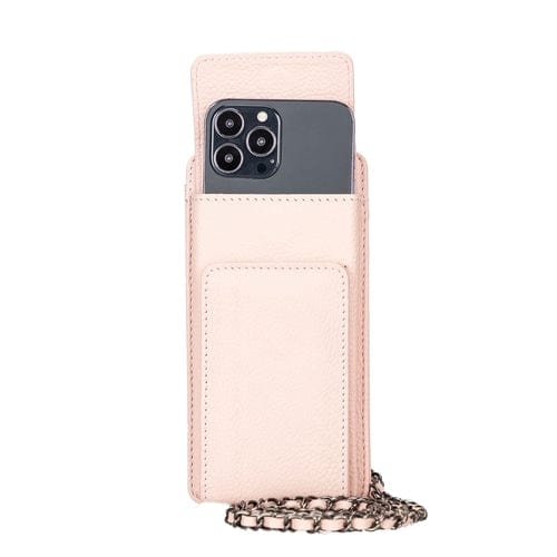 Toronata Lovell Crossbody Leather Phone Wallet Pink