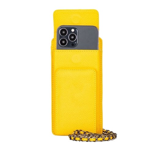 Toronata Lovell Crossbody Leather Phone Wallet Yellow