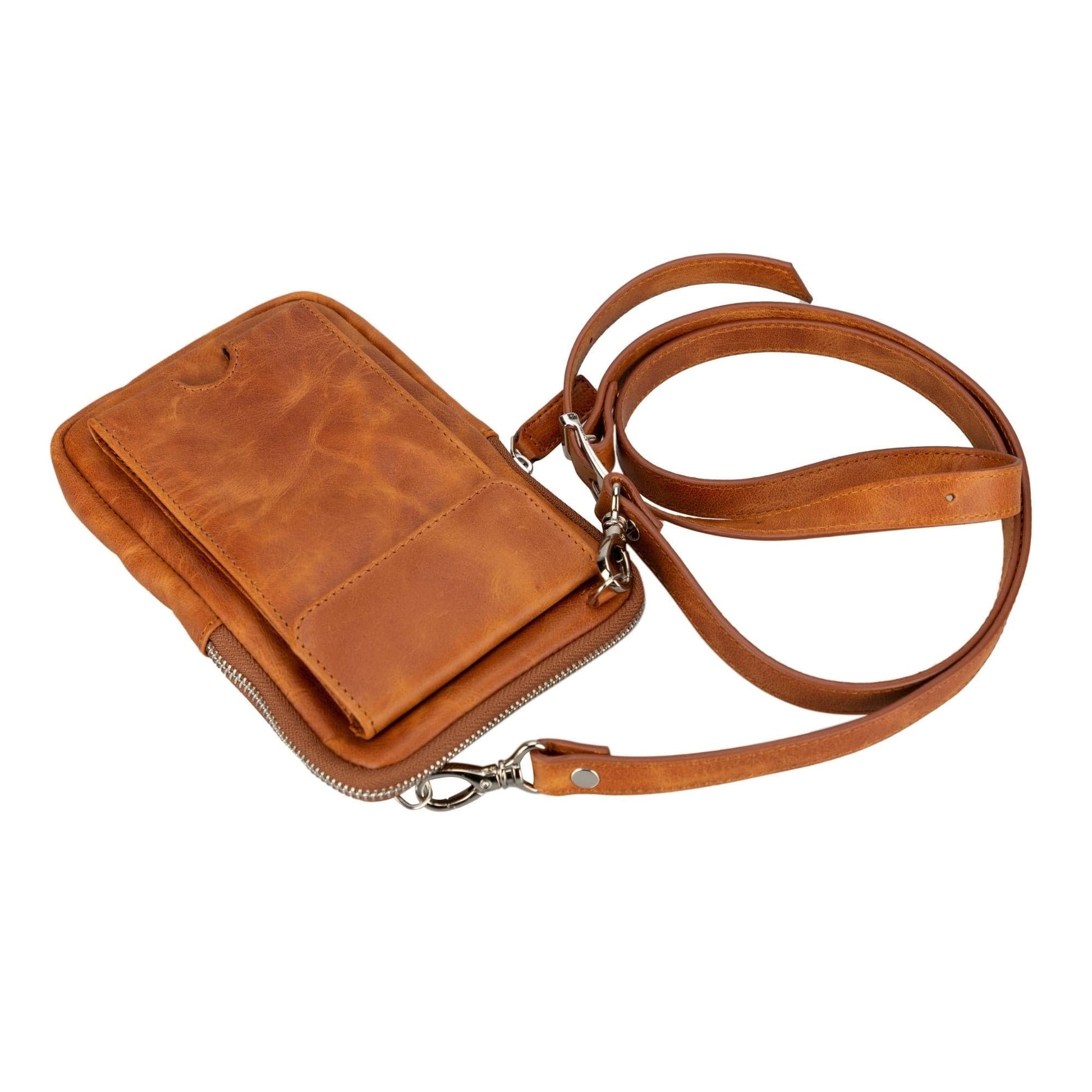 Toronata Niagara Leather Crossbody Phone Bag for Men