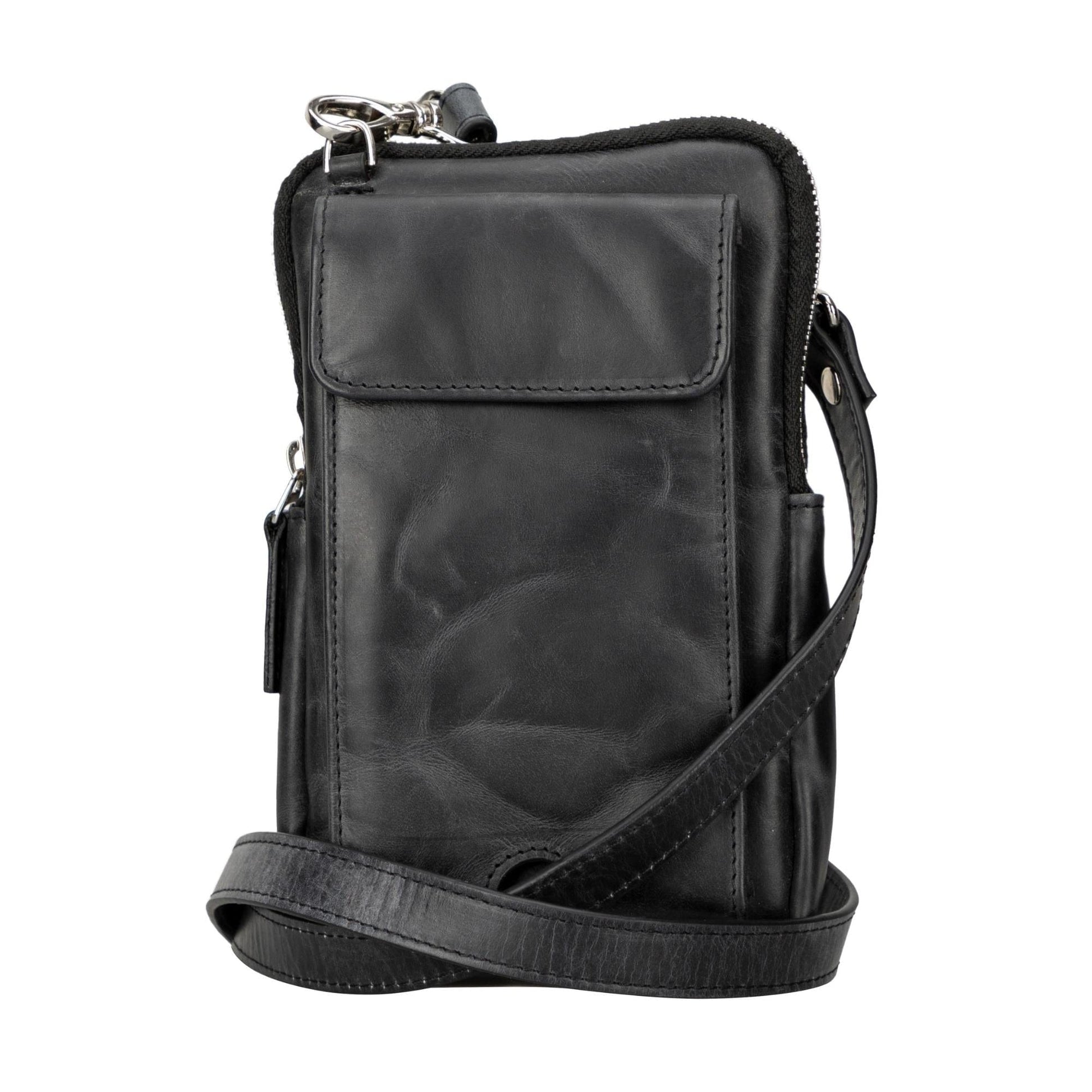 Toronata Niagara Leather Crossbody Phone Bag for Men