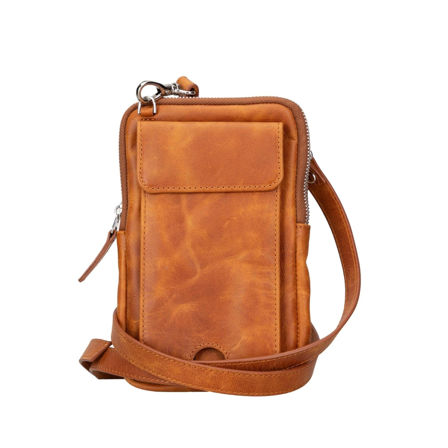 Toronata Niagara Leather Crossbody Phone Bag for Men