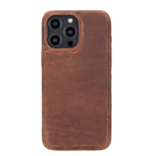 Toronata Pinedale Leather Snap-on Case for iPhone 13 Series iPhone 13 Pro Max / Dark Brown