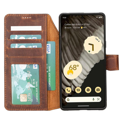 Toronata Sheridan Leather Detachable Wallet for Google Pixel 7/6/5/4